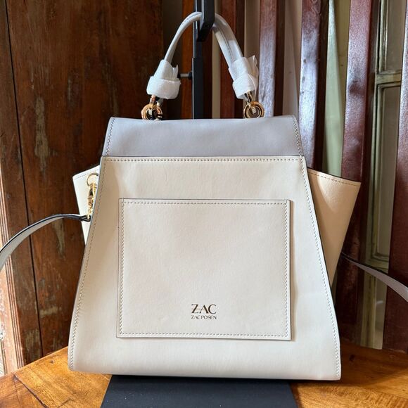 ZAC Zac Posen Eartha Colorblock Leather Top Handle Crossbody Bag NWT - Picture 3 of 11